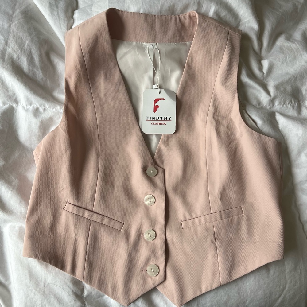 Pink Crop Top with Classic Design